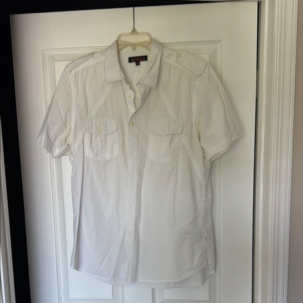 Ben Sherman White Casual Button Down Shirt